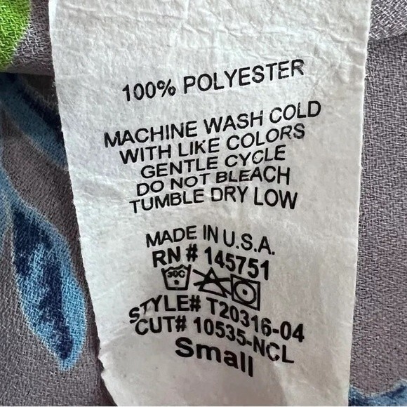 Peach Love California off shoulder gray floral top size small - Picture 6 of 6